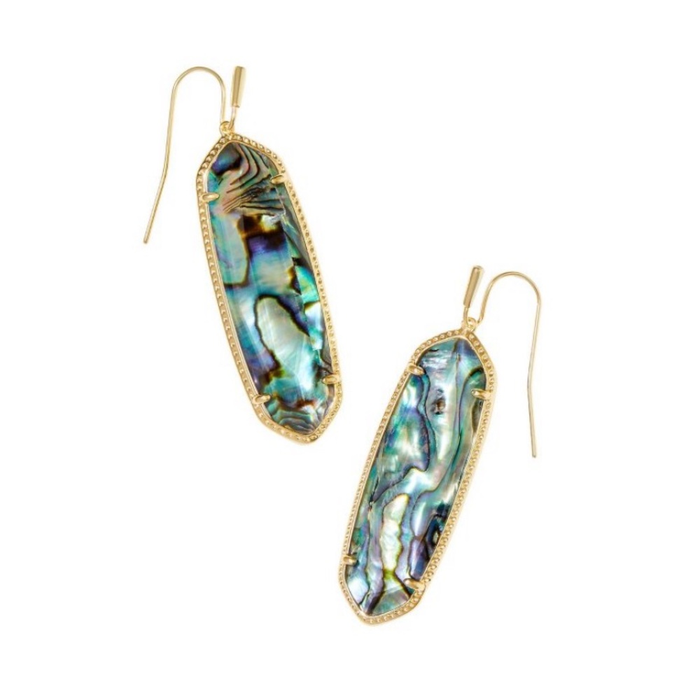 Kendra Scott Eleanor Drop Earrings - Gold/Abalone